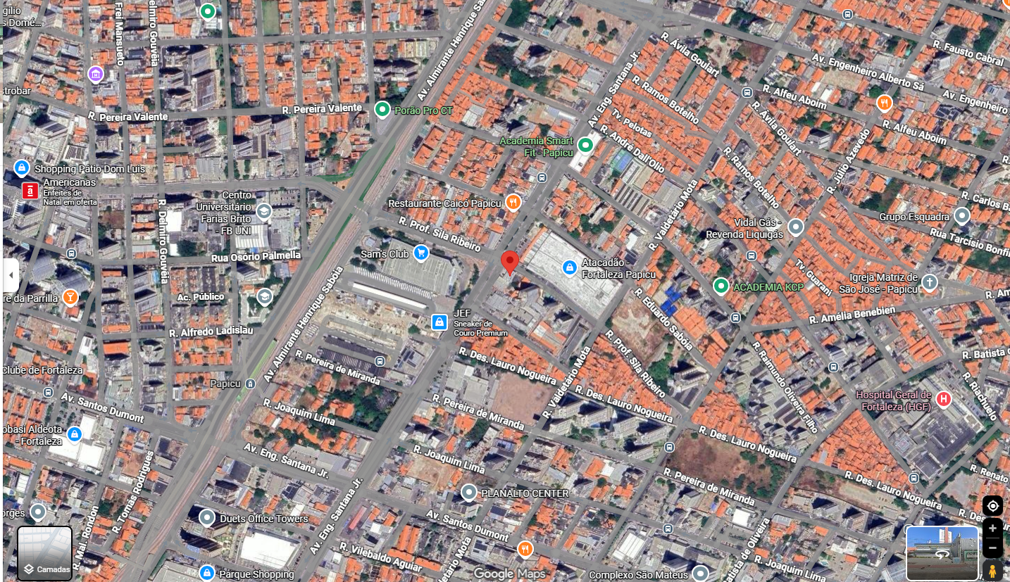 Mapa de Rastreamento em Tempo Real